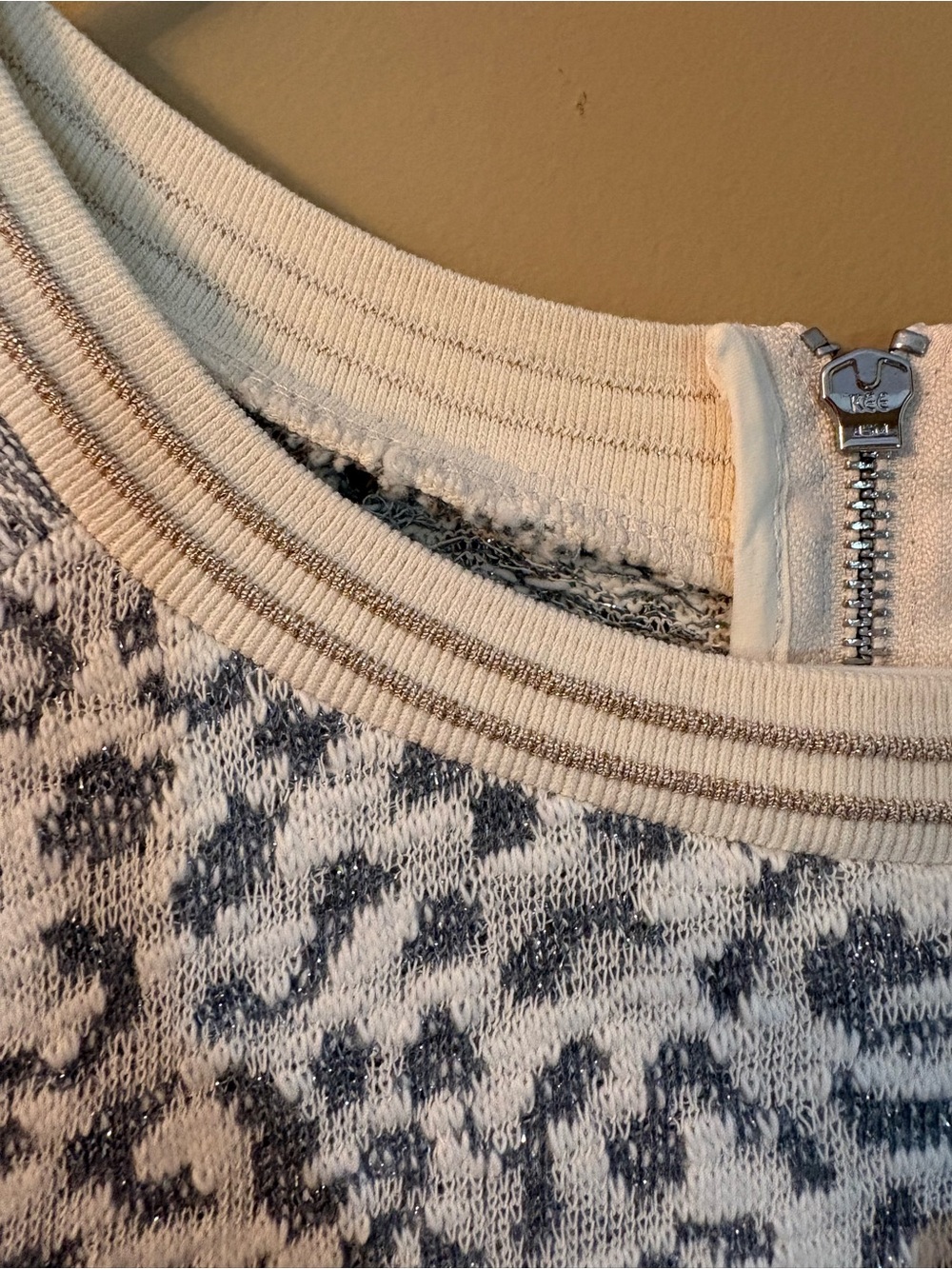 NWT Qui Sparkle Animal Print Knit Dress - Picture 7 of 9